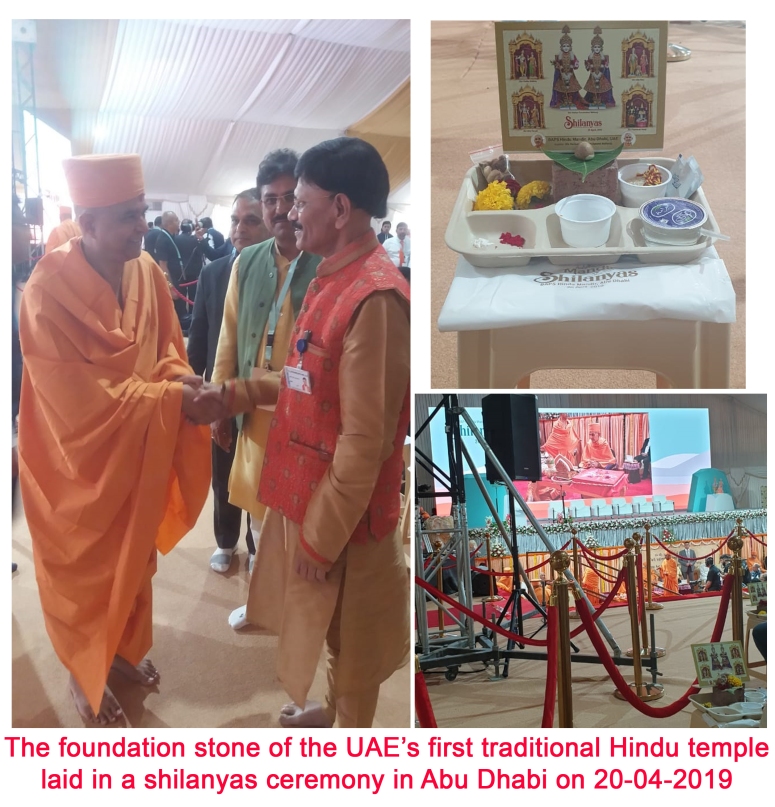 The foundation stone of the UAE’s first traditional Hindu temple laid in a shilanyas ceremony in Abu Dhabi on Saturday 20-04-2019.jpg